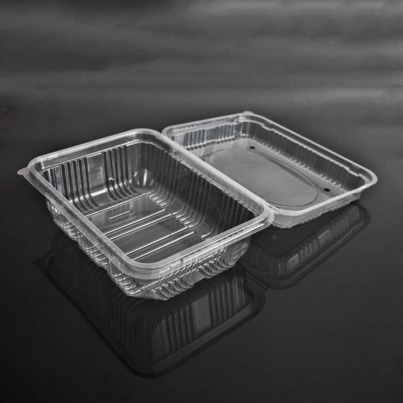 Clamshell ávaxtakassi með holum