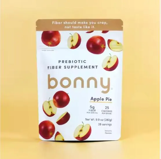 Vistvæn Heildverslun Doypack Rennilás Matur Snarl Epli Plast Endurlokanlega Rennilás Sjálfstandandi pokar Poki