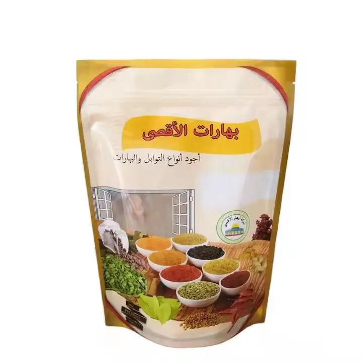 Stattu upp poka með rennilás fyrir krydd