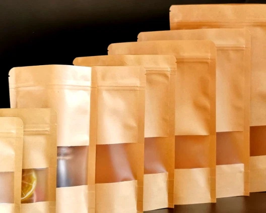 Laminated Kraft Pappírspokar afsláttarverð