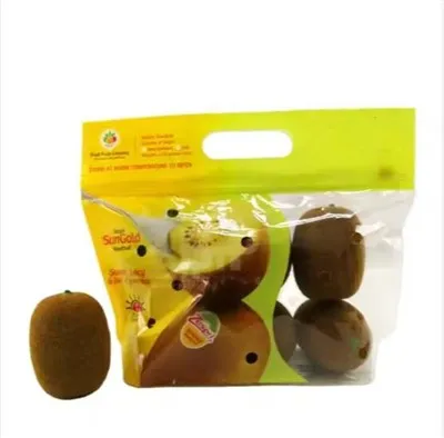 Sérsniðin prentuð ávaxtaplastpoki Endurvinnanlegur standpoki Kiwi ávextir Kirsuber Grænmetismatarpökkunarpokar